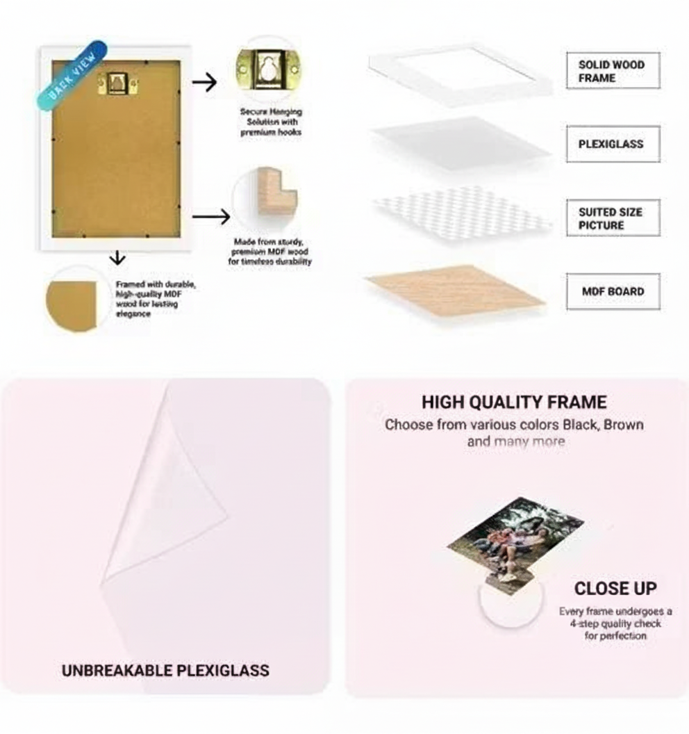 Premanand Ji Maharaj Wall Frame | Spiritual Blessing painting for Home Decoration | MDF Wooden Frame | Religious Wall Art for Pooja Room, Hall, Living Room & Gifting |25 by 38 cm (11 X14 .5 Inch)