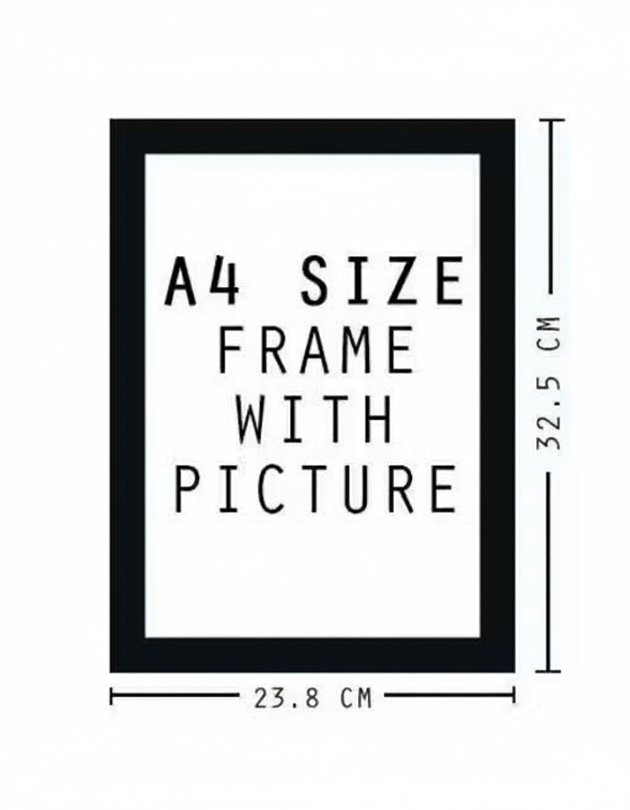 Premanand Ji Maharaj Wall Frame | Spiritual Blessing painting for Home Decoration | MDF Wooden Frame | Religious Wall Art for Pooja Room, Hall, Living Room & Gifting |25 by 38 cm (11 X14 .5 Inch)